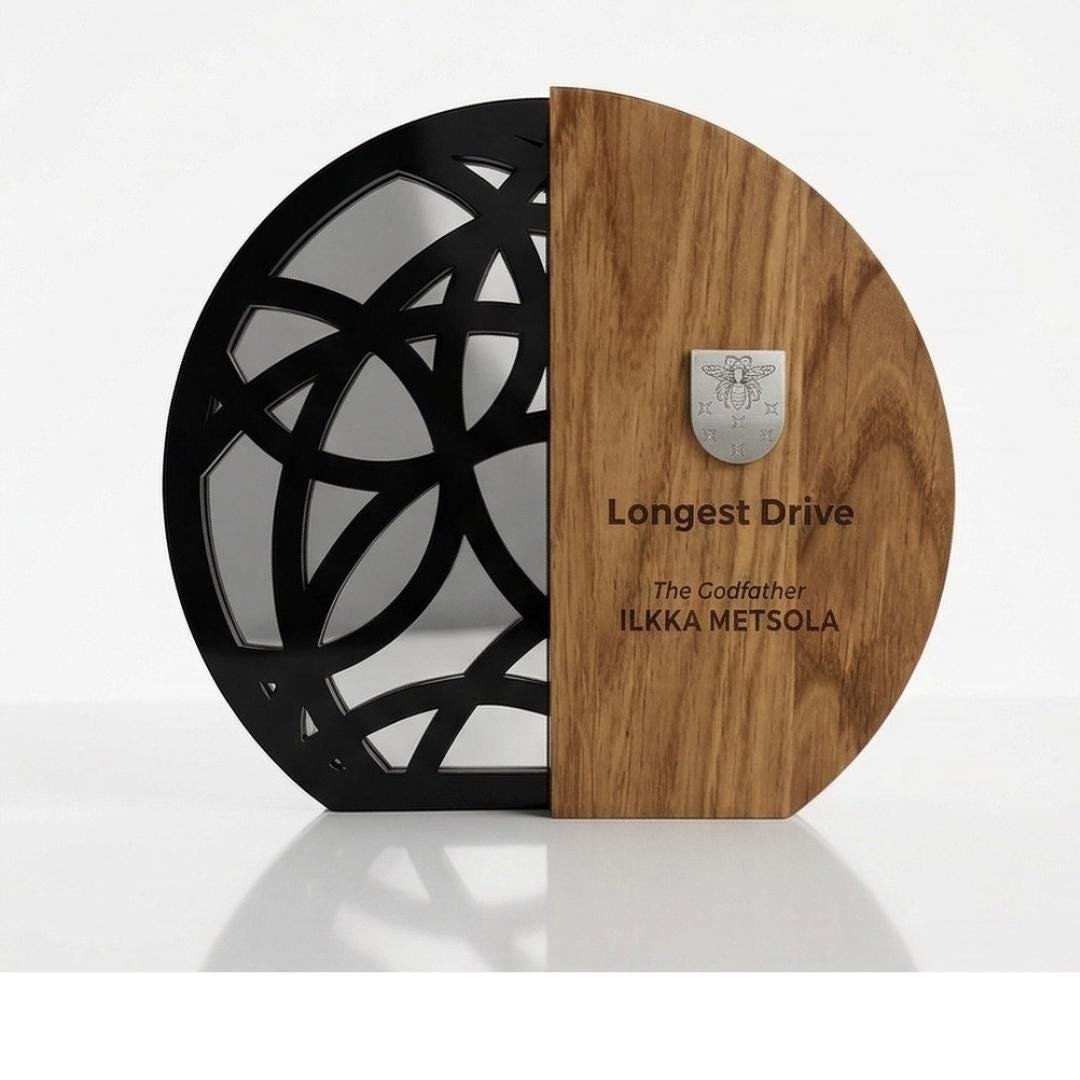 Engraved Custom Wooden Trophy A001 - Image 4