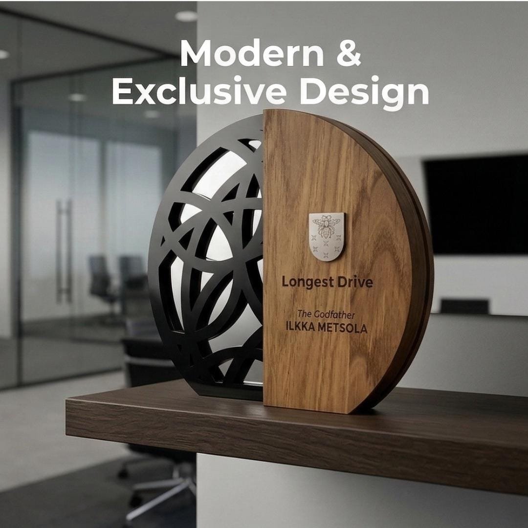 Engraved Custom Wooden Trophy A001 - Image 5