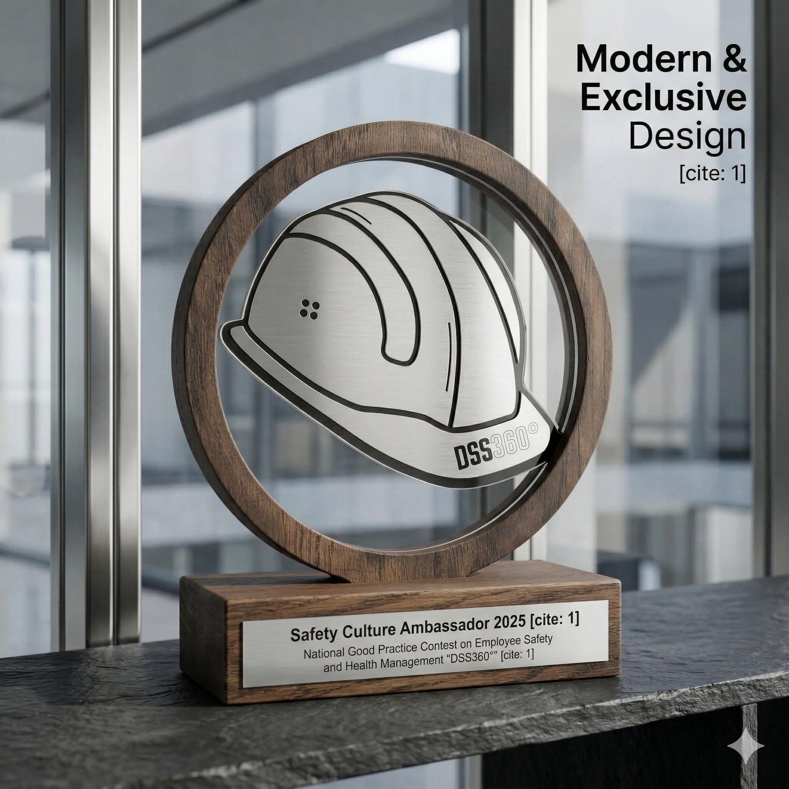 Personalized Wooden Award A012 - Image 4