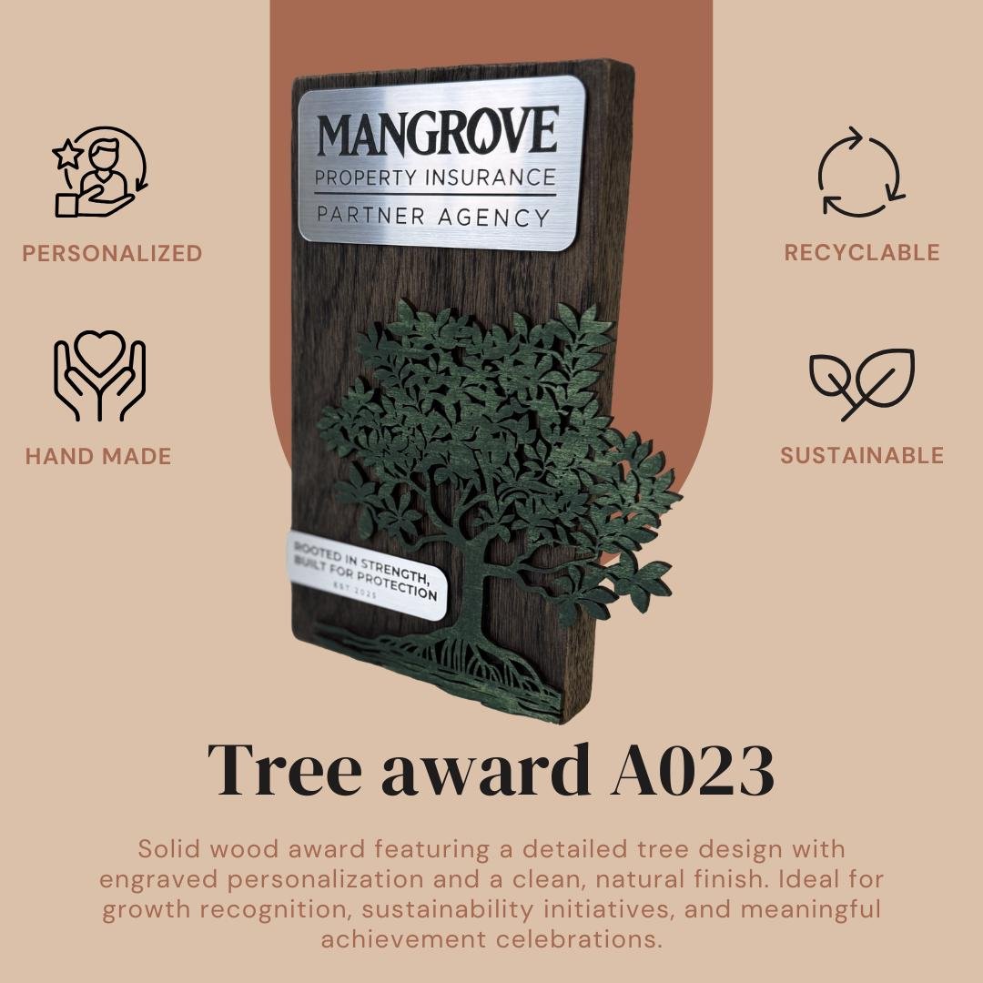 Engraved Plaque for Lifetime Achievement A023 - Image 2