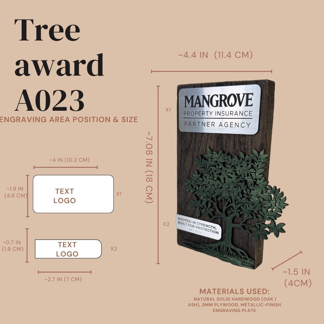 Engraved Plaque for Lifetime Achievement A023 - Image 3