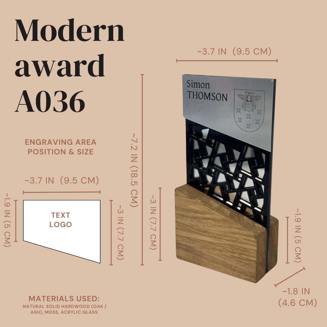 Wooden Award A036 - Image 4