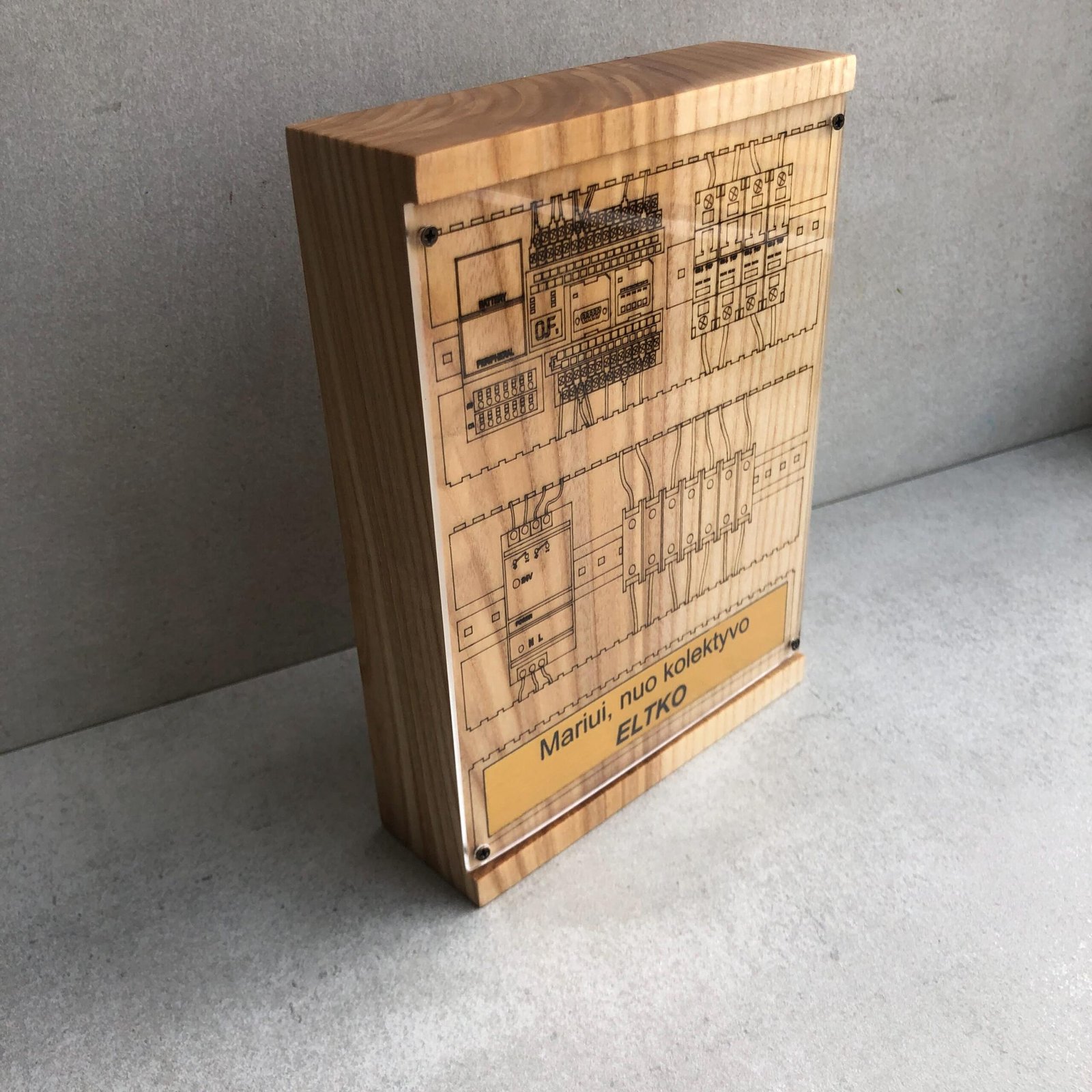 Custom electrician award A037 - Image 6