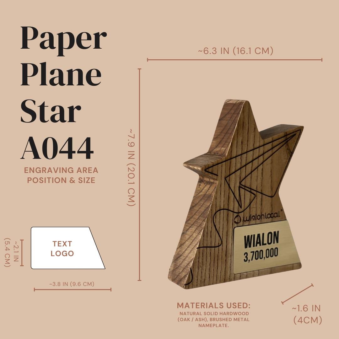 Airplane Trophy A044 - Image 3