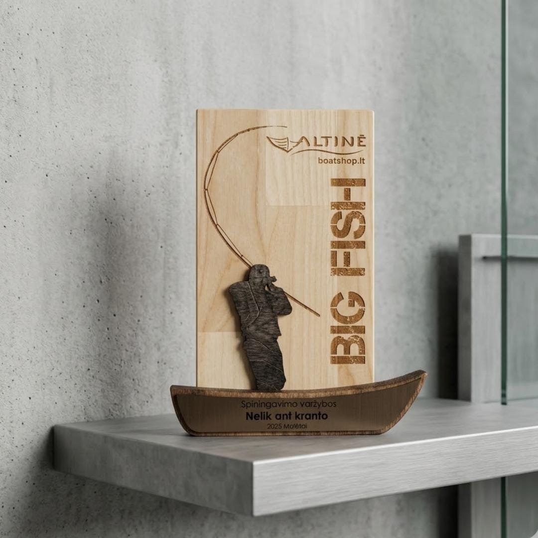 Custom Fishing Tournament Trophy A048 - Image 4