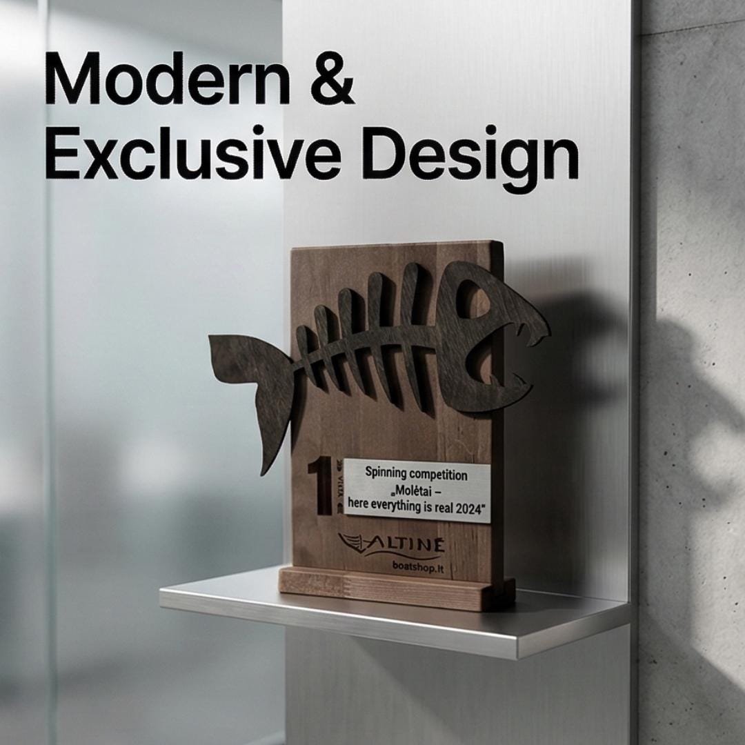 Custom Fisherman Trophy A049 - Image 8