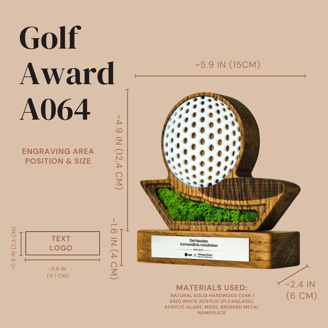 Custom Golf Trophy A064 - Image 3