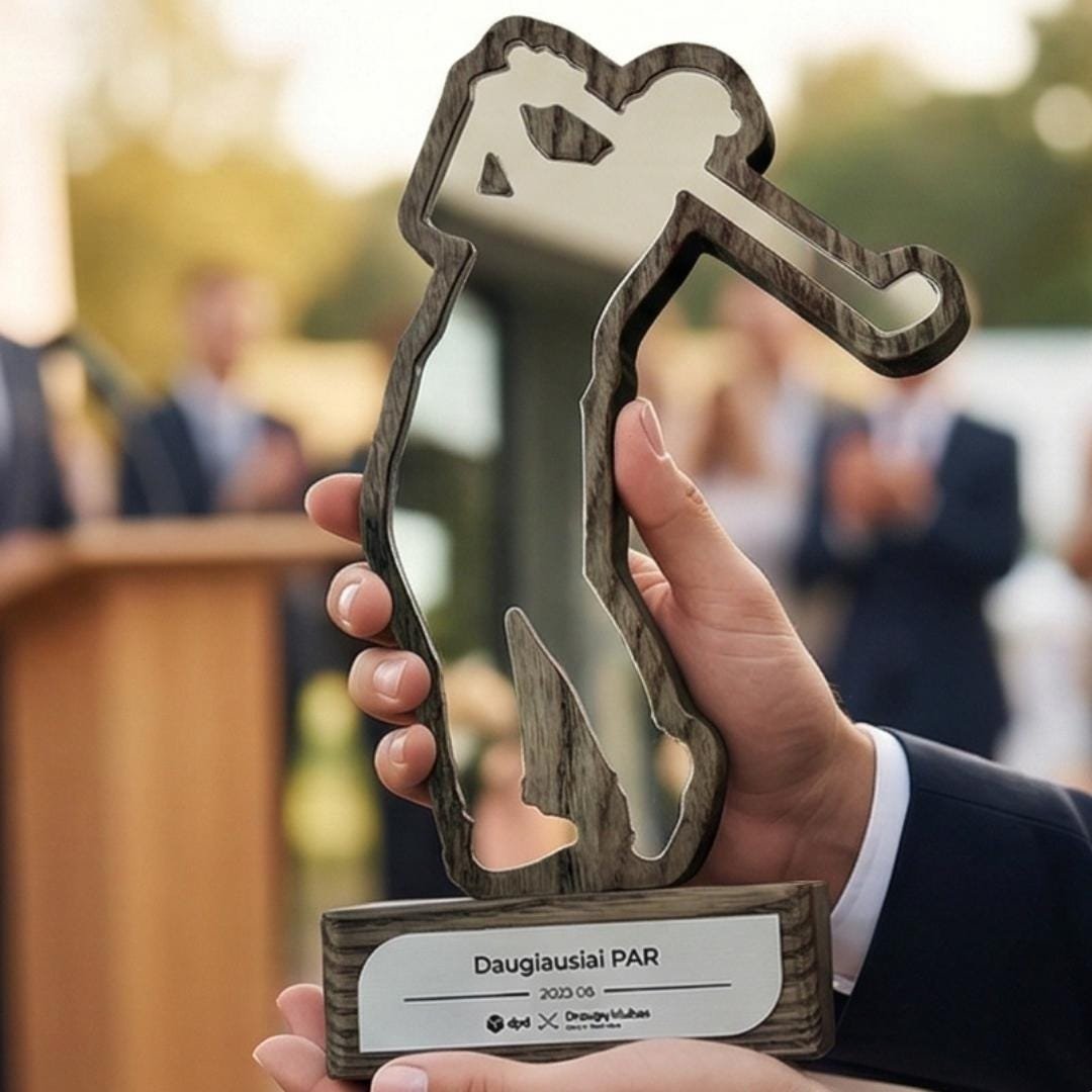 Personalized Golf Trophy A065 - Image 12