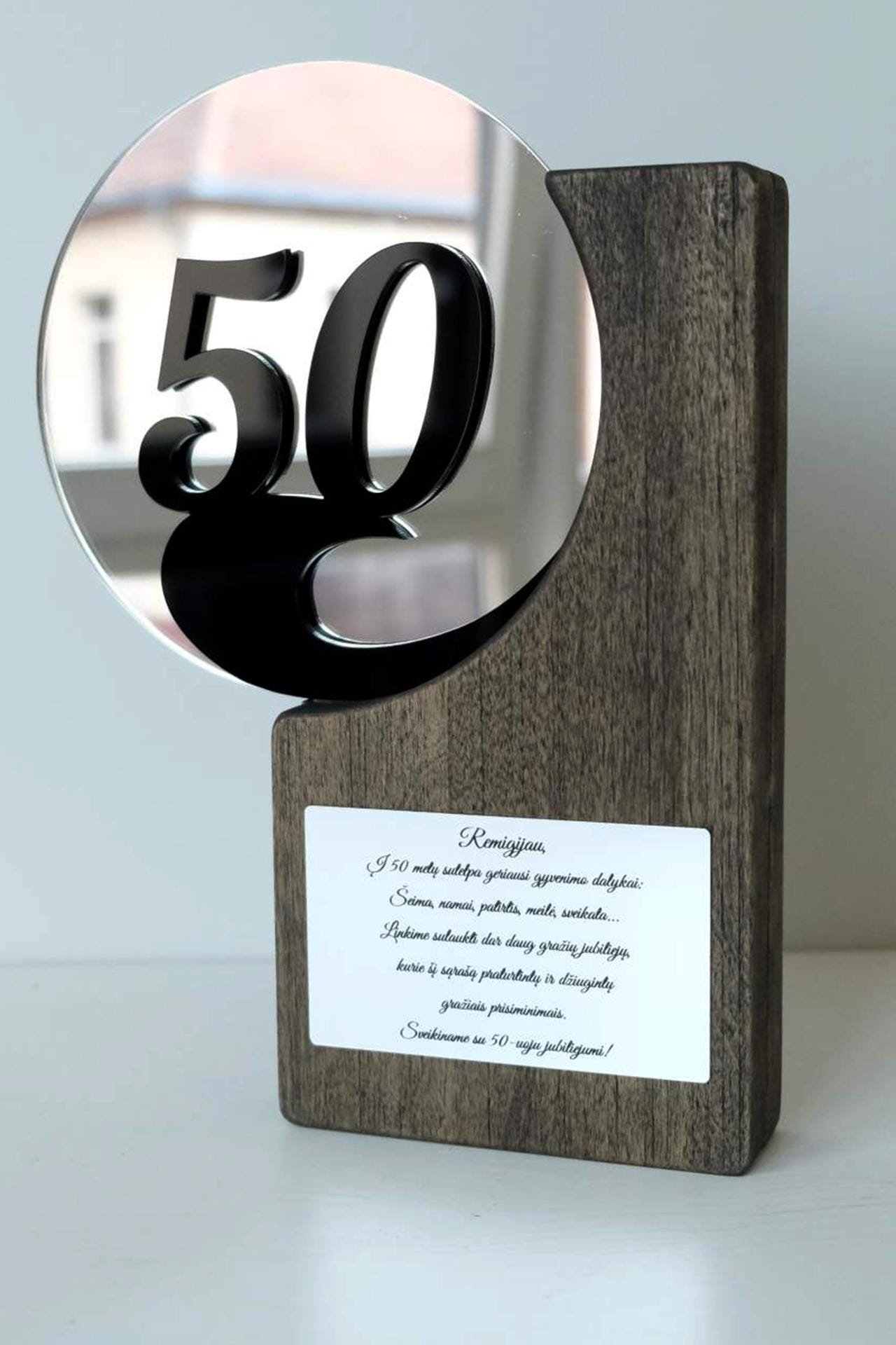50th Birthday Trophy A073 - Image 5