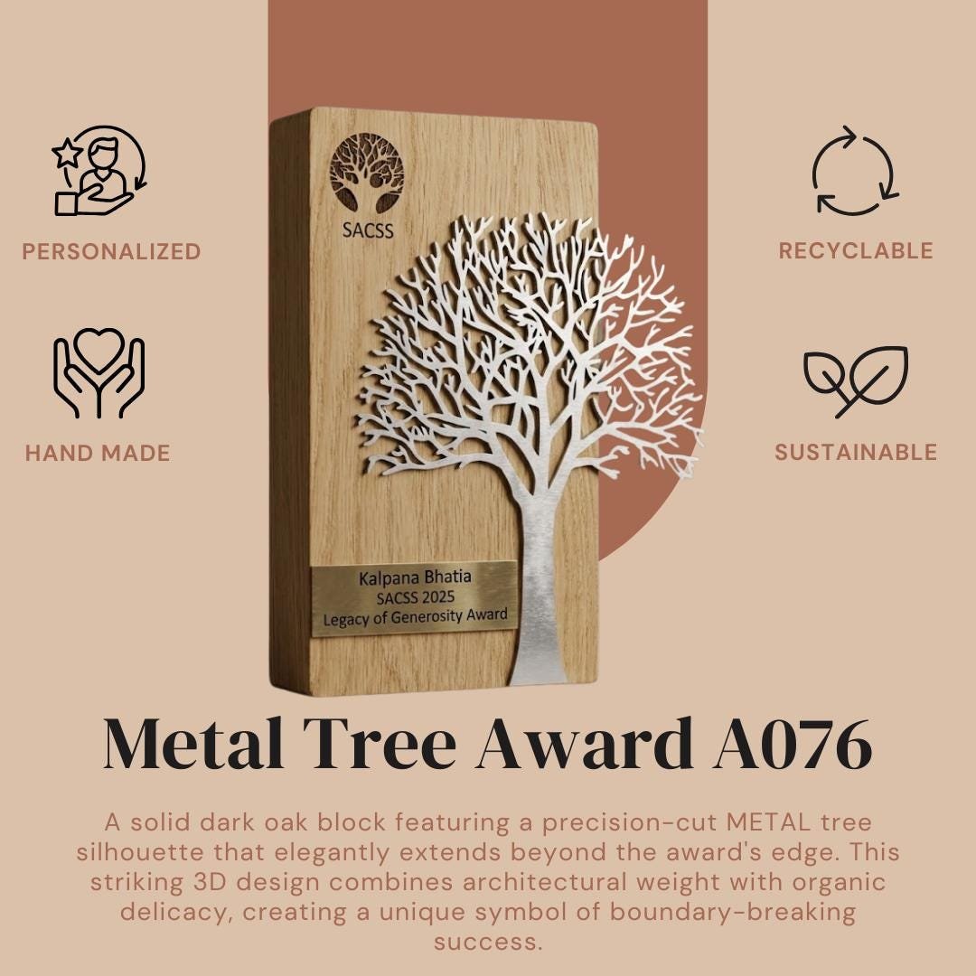 Custom Retirement Award Trophy A076 - Image 2