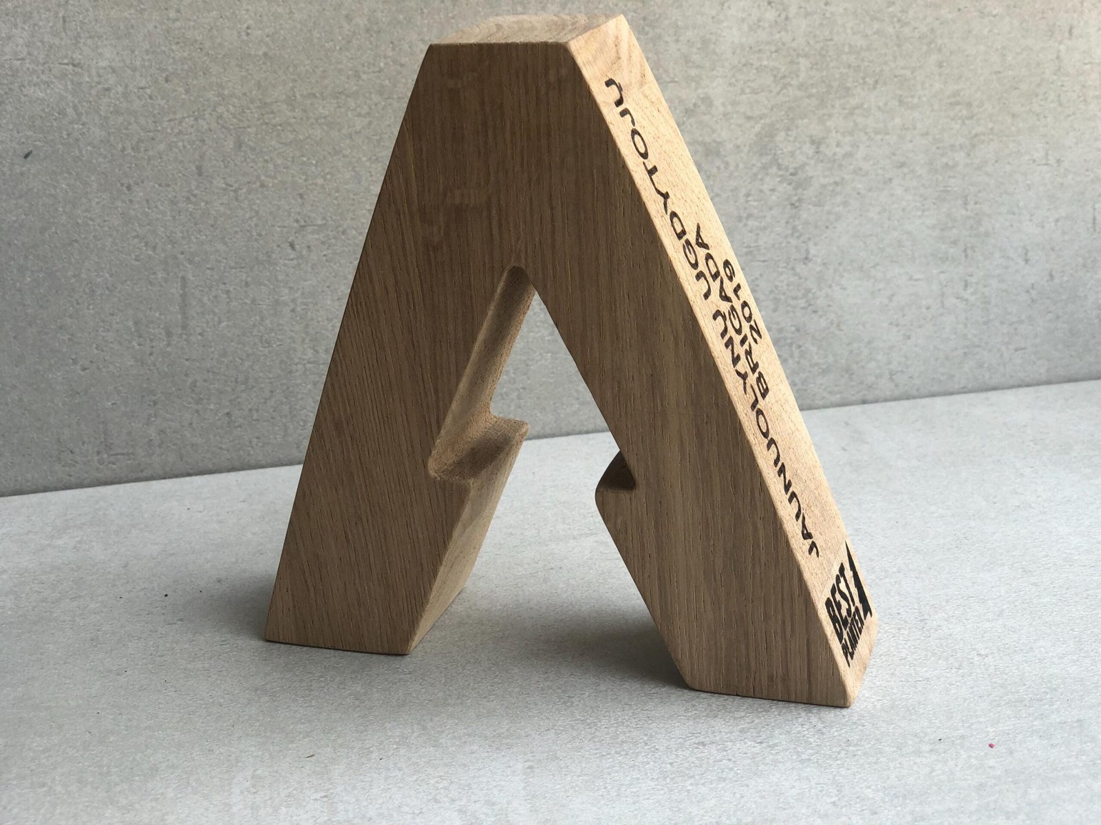 Custom Wood Achievement Award Letter A078 - Image 6