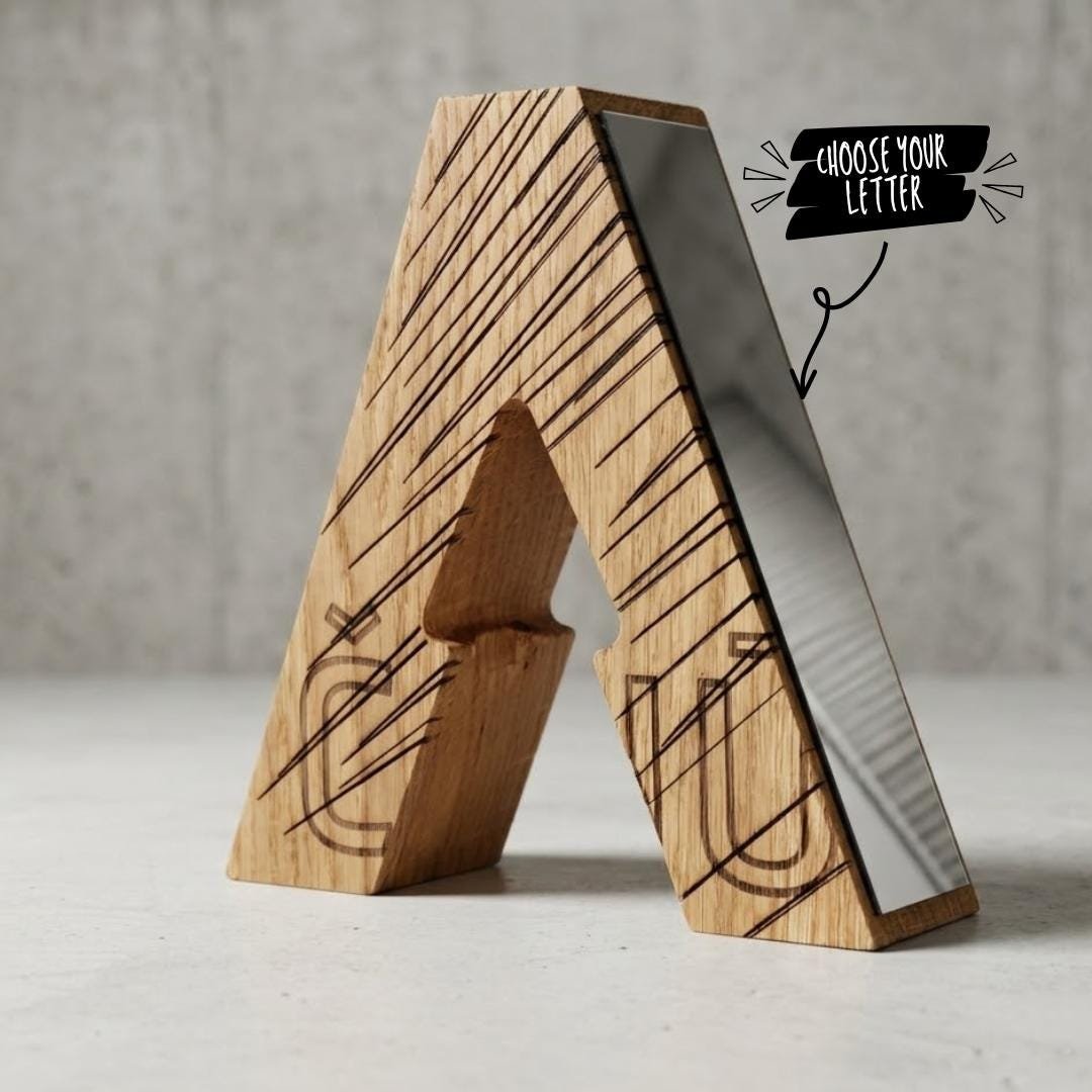Custom Wood Achievement Award Letter A078 - Image 9