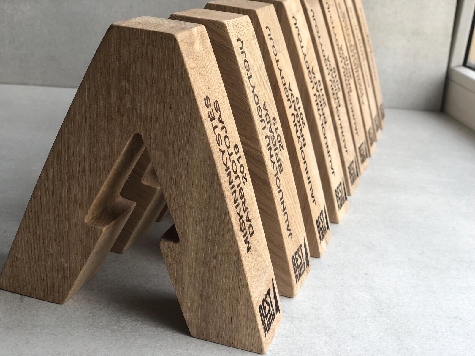 Custom Wood Achievement Award Letter A078 - Image 7