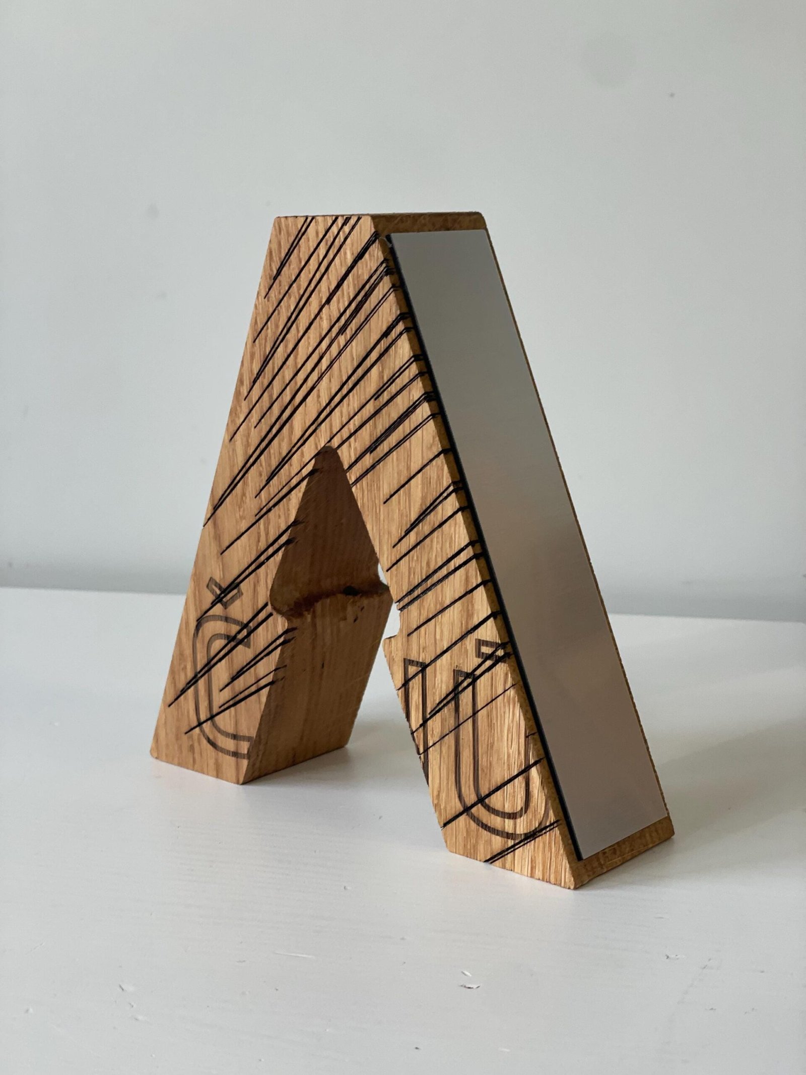 Custom Wood Achievement Award Letter A078 - Image 5