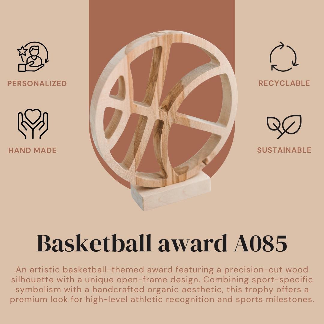 Personalized Basketball Trophy for MVP A085 - Image 2
